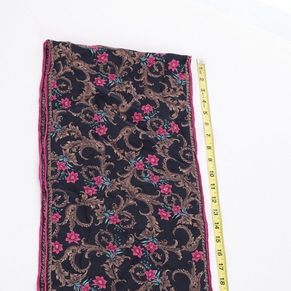 JG Hook Accessories - JG Hook Floral 100% Silk Scarf